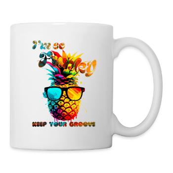 I'm so Funky. Keep your groove. Pineapple - Mug - white - Right