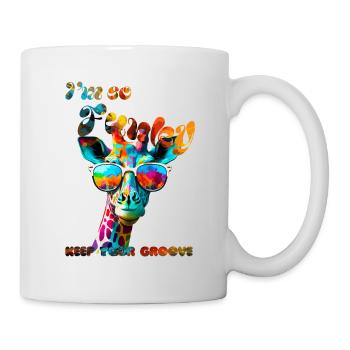 I'm so Funky. Keep your groove. Giraffe - Mug - white - Right