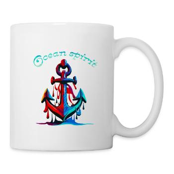 Ocean spirit. Ancre marine - Mug blanc - blanc - Droite