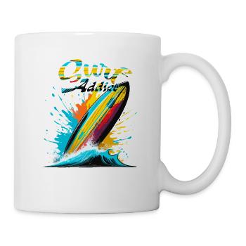 Surf-Süchtiger - Tasse - Weiß - Rechts