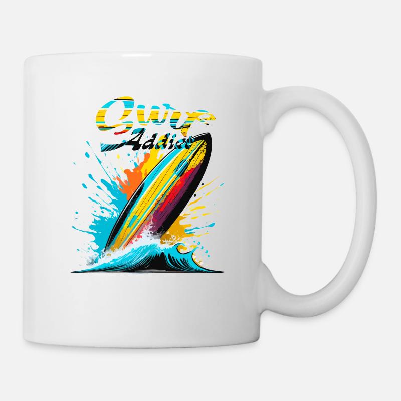 Surf addict - Mug blanc - blanc