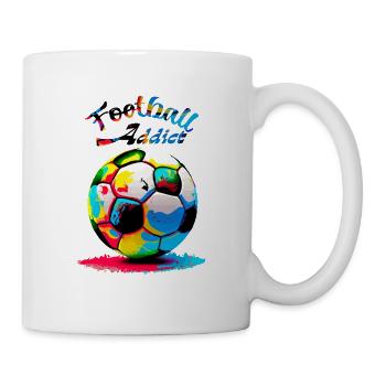 Football addict - Mug - white - Right