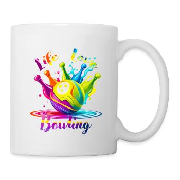 life love Bowling - Mug - white - Right