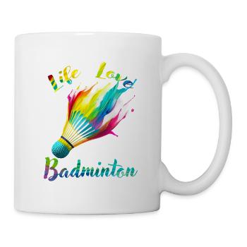 Life Love Badminton - Mug - white - Right