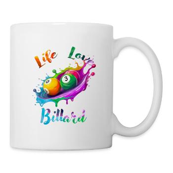 Life Love Billiards - Mug - white - Right