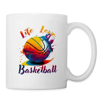 Life Love Basketball - Mug - white - Right