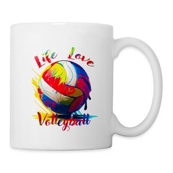 Life Love Volleyball - Mug - white - Right