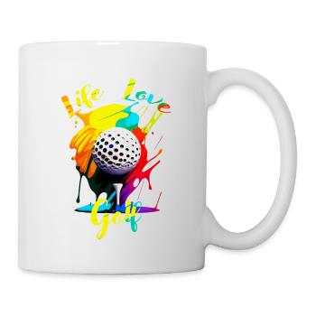 Life Love Golf - Mug - white - Right