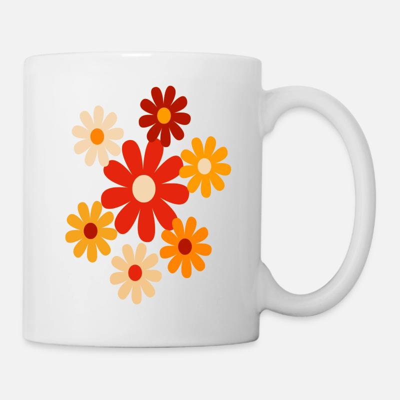 Colorful Flowers - Mug - white