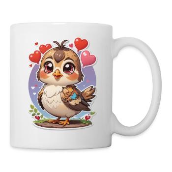 Bird Sweet Hearts - Mug - white - Right