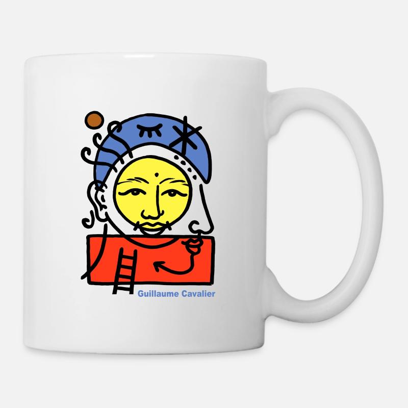 Sonnenkopf - Tasse - Weiß