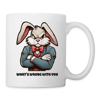 Qu’est-ce qui ne va pas chez vous ? - Mug blanc - blanc - Droite