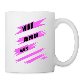 quote windsurfing competitions self-expression - Tasse - Weiß - Rechts