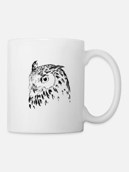 Uhu - Tasse - Weiß
