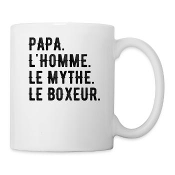 DAD, DER MANN, DER MYTHOS, DER BOXER - Tasse - Weiß - Rechts