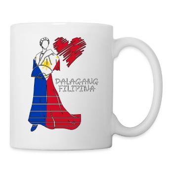 Philippinen Filipina Flagge Dalagang I Geschenk - Tasse - Weiß - Rechts
