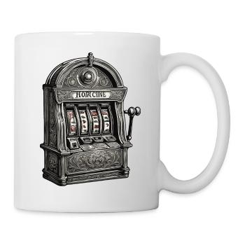 Spielautomat / Einarmiger Bandit / Casino /Gewinn - Tasse - Weiß - Rechts