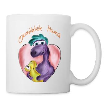 Dinostarke Mama - Tasse - Weiß - Rechts