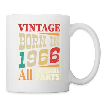 Vintage born in 1966 - Original parts - Mug blanc - blanc - Droite