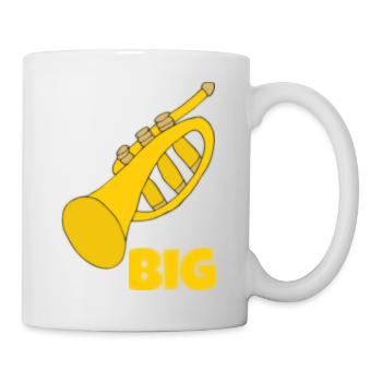 Trompette Grande - Mug blanc - blanc - Droite