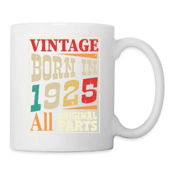 Vintage born in 1925 - Original parts - Mug blanc - blanc - Droite