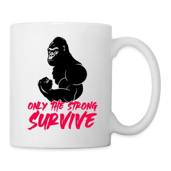 gorilla strong 1 - Tasse - Weiß - Rechts
