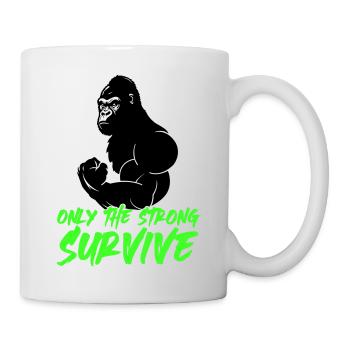 gorilla strong - Tasse - Weiß - Rechts