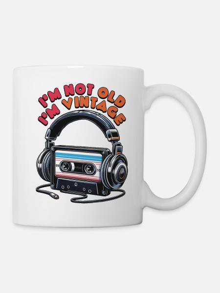 Retro Funny I'm Not Old I'm Vintage - Mug - white