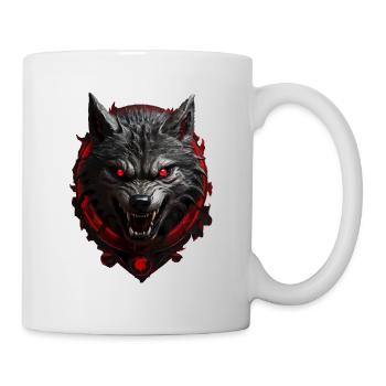 Loup du diable - Mug blanc - blanc - Droite