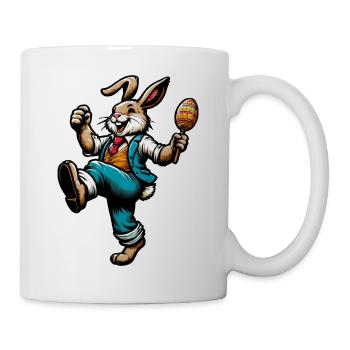 Chant du lapin de Pâques - Mug blanc - blanc - Droite