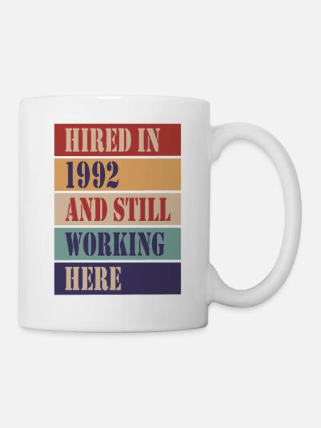 Abandonné en 1992 et toujours en activité ici - Mug blanc - blanc