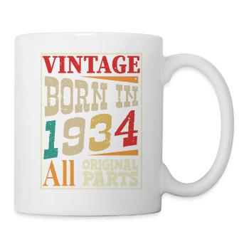 Vintage born in 1934 - Original parts - Mug - white - Right