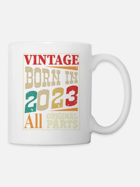 Jahrgang Jahrgang 2023 - Originalteile - Tasse - Weiß