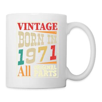 Vintage born in 1971 - Original parts - Mug - white - Right