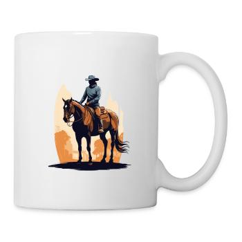 Western Aesthetic Horse Rider Streetwear - Mug - white - Right