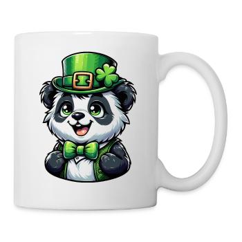 Célébration du panda de la Saint-Patrick - Mug blanc - blanc - Droite