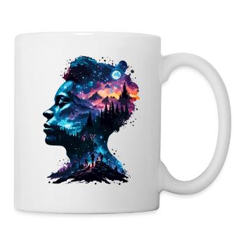 Silhouette / Forest / Portrait / Trees / Person - Mug - white - Right