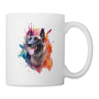 Malinois Dog Head - Mug - white - Right