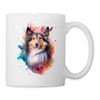 Shetland Shepherd Dog - Mug - white - Right