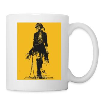 The Woman - Skull, Totenkopf, Pentagramm - Tasse - Weiß - Rechts