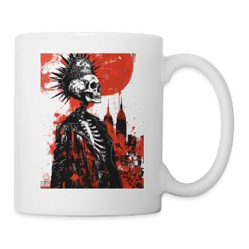 The Punk Skull in Mad World, New York City - Tasse - Weiß - Rechts