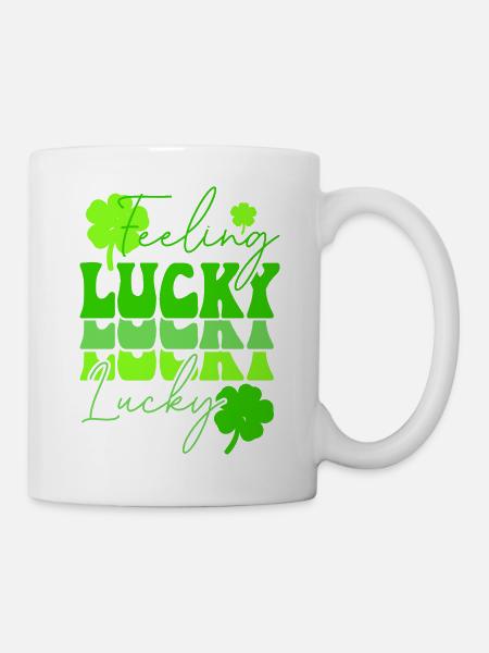 Glücksgefühl am St. Patricks Day - Tasse - Weiß