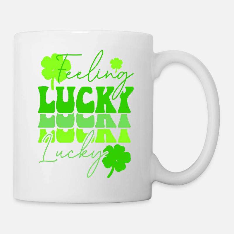Glücksgefühl am St. Patricks Day - Tasse - Weiß