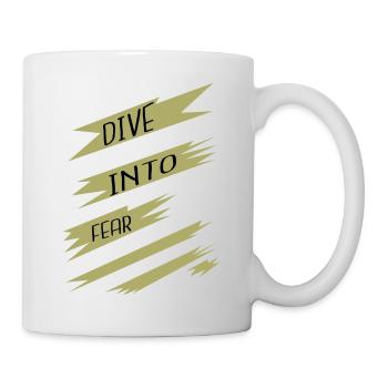 free fall present birthday present funny - Tasse - Weiß - Rechts