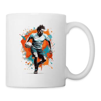Handballspieler Streetwear Ikonischer Style - Tasse - Weiß - Rechts