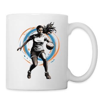 Handball player streetwear Iconic style - Mug - white - Right