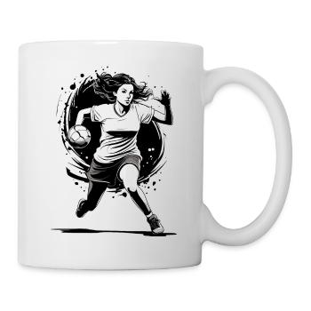 Handball player streetwear Iconic style - Mug - white - Right