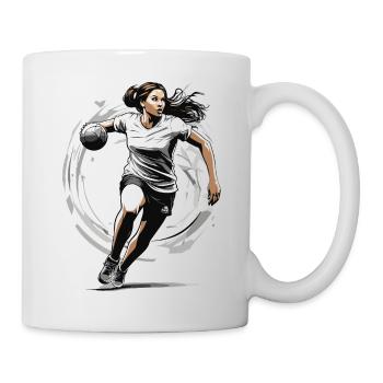 Handball player streetwear Iconic style - Mug - white - Right
