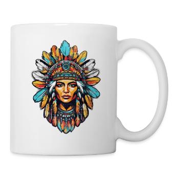 Indian- Native American - USA - Mug - white - Right