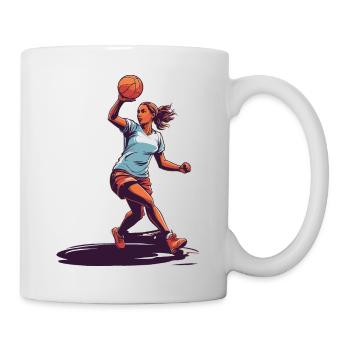 Handball player streetwear Iconic style - Mug - white - Right